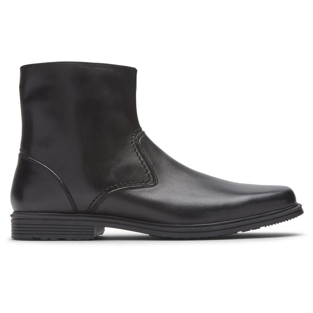 Rockport Canada Taylor Waterproof Zipper - Mens Ankle Boots Black (BIV413562)